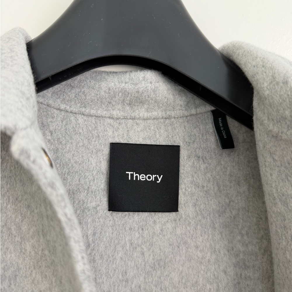 Theory Gray Women's Wool Jacket - Picture 3 of 5